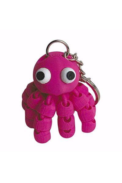 NBShop Cute Octopus Keychain – 3D Design Bag Ornament