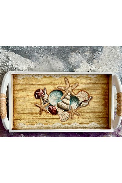 Kumsal Hobi Sanat Summer Themed Design Tray