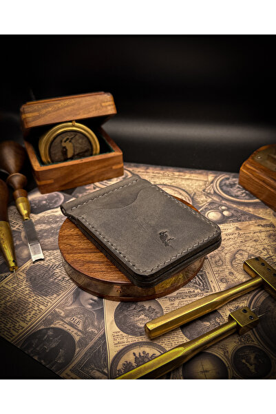 Leather KOOKA - KLİPSLİ, EL YAPIMI HAKİKİ DERİ KARTLIK & CÜZDAN - RUN