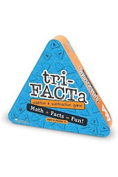 Learning Resources Learning Resources Tri-Facta Addition And Subtraction Game, Early Math Skills, Ages 6+, Multi-Color,