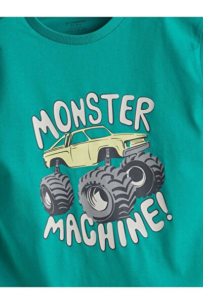 LC Waikiki Lcw Kids Printed Boys T-Shirts and Shorts 2-Piece