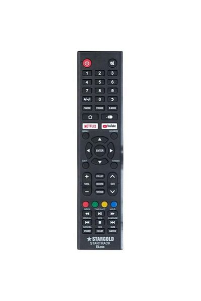 HuHa جهاز تحكم عن بعد بديل لتلفزيون Stargold الذكي، تلفزيون Star Track الذكي، تلفزيون ikon الذكي LCD LED مع Y