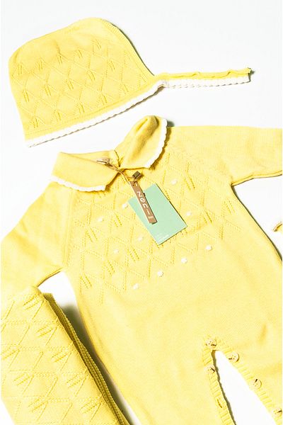 ZENİ BABY Newborn 5-Piece Knitted Knitwear Jumpsuit Set