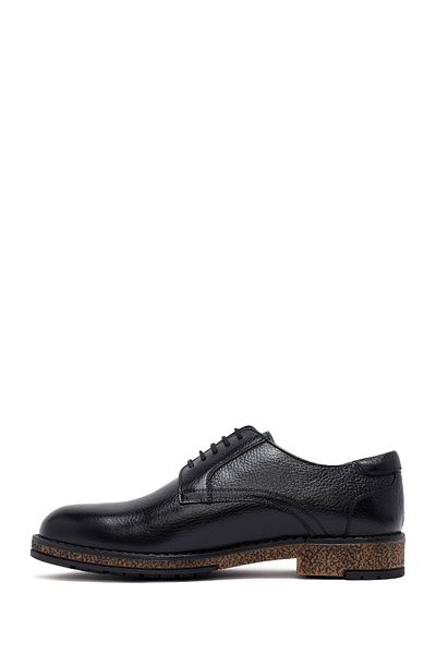 Derimod Men's Black Lace-Up Leather Casual Shoes 25Wfd6716Ft
