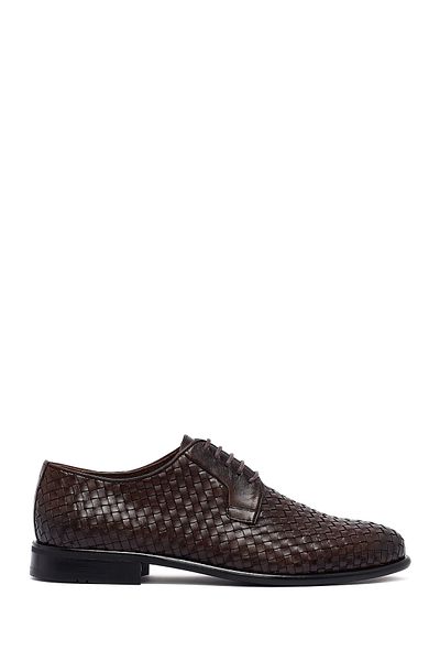 Derimod Men's Brown Braided Leather Classic Shoes 25Sfd601529