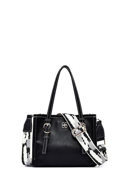 Derimod Women's Black Long Strap Classic Shoulder Bag 25Sbd250618