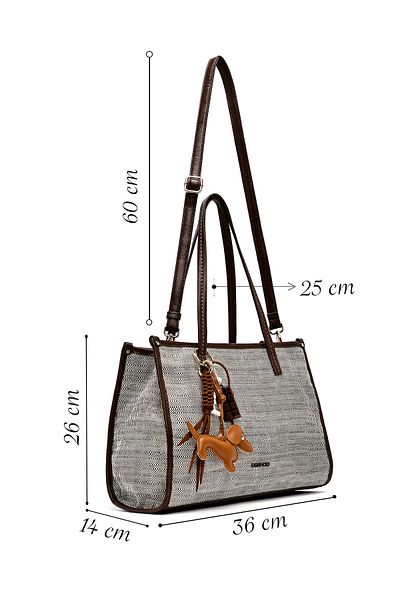 Derimod Women's Brown Long Strap Shoulder Bag 25Sbd254014