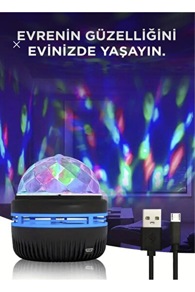 GümüşAVM StarMaster Mini Boy Yuvarlaklı Gökyüzü Yansıtmalı Dönen Projeksiyon ...