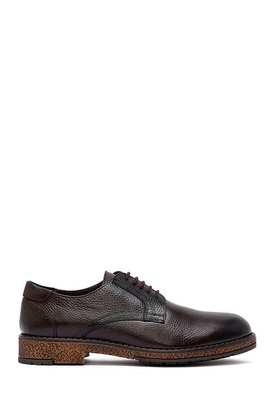 Derimod Men's Brown Lace-Up Leather Casual Shoes 25Wfd6716Ft
