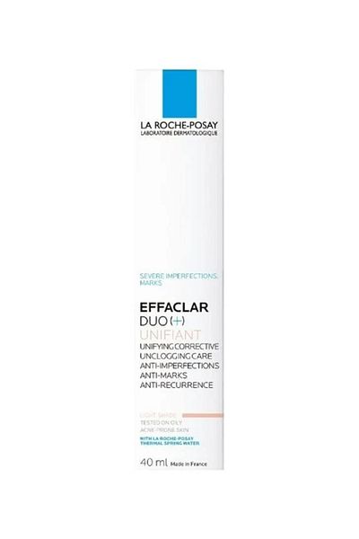 La Roche Posay La Roche-Posay Effaclar Duo (+) Moisturizing Care with Unifying, Correcting and De-Occlusive Action (Light), 40 ml