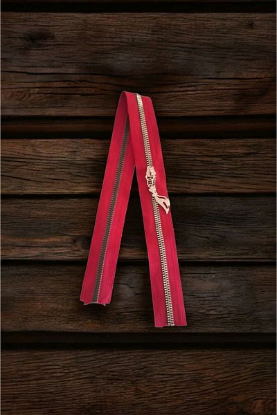 Nildenhobim Bag Zipper - Length: 50 cm - Width: 3.5 cm (Black - Gold Teeth)