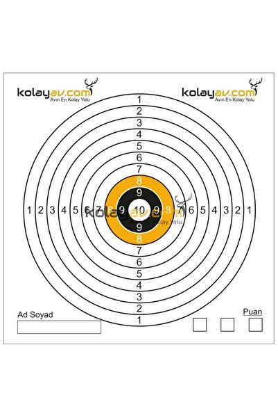 kolayav.com avın en kolay yolu Hedef Kağıdı 50 Adet