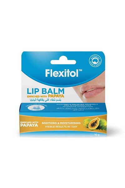 FLEXITOL Papaya Lip Balm, 10g
