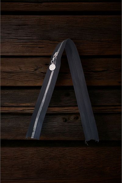Nildenhobim Bag Zipper - Length: 50 cm - Width: 3.5 cm (Black - Silver Teeth)