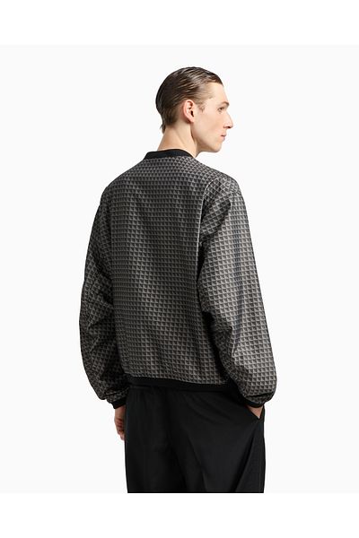 Emporio Armani Men's Regular Fit Long Sleeve Eagle Motif Gray Jacket Em003382 Af18696-Fc227