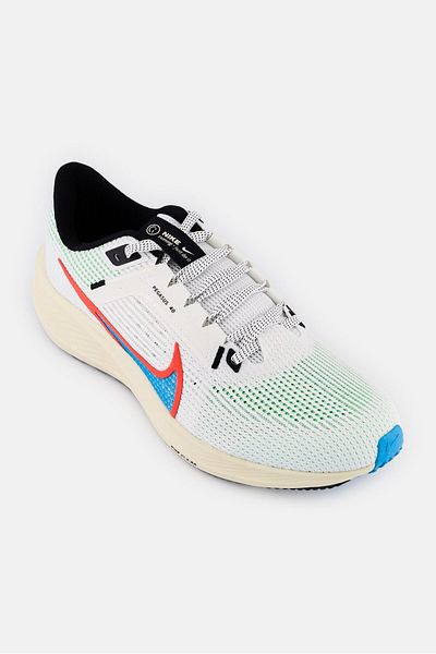 Nike Men Air Zoom Pegasus 40 SE Lace Up Running Shoes, White