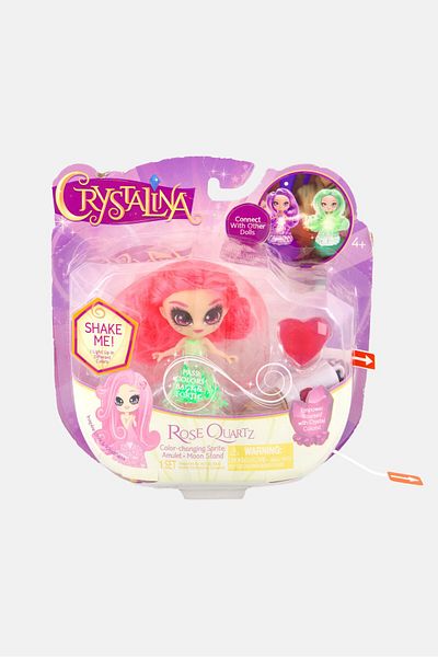 Crystal Doll Rose Quartz Doll, Pink