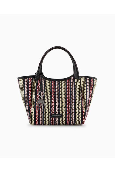 Emporio Armani Women's Short Handle Color Transition Patterned Non-Covered Leather Sections Multicolor Shoulder Bag Ew001009 Af12768-