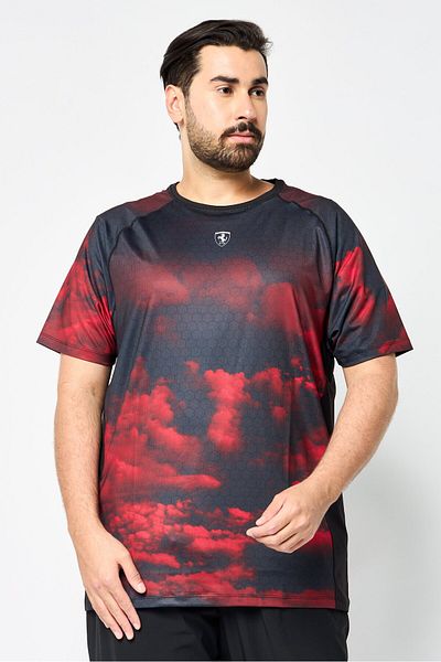 Scuderia Ferrari Men Sportswear Fit Short Sleeve Training T-Shirt, Multicolor