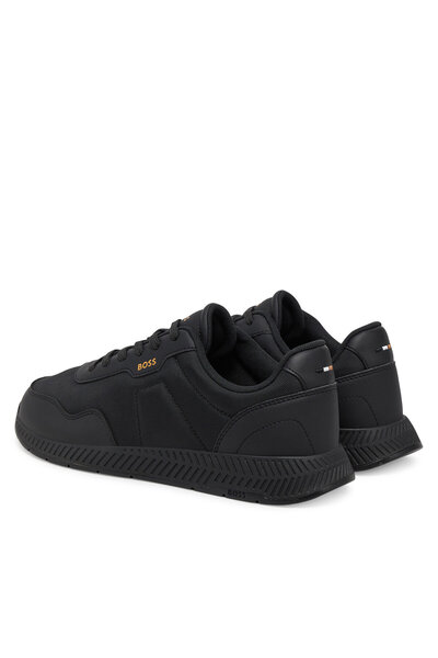 BOSS Erkek Rahat Taban Nefes Alabilen Üst Yüzeyli Siyah1 Sneaker 50536481-005