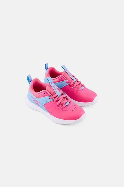 Reebok حذاء جري Rush Runner 4.0 SY برباط للفتيات الصغيرات، وردي
