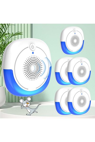 COOYA Ultrasonic Pest Repeller 6 Pack,Electronic Mouse Repellent,Bat Repellent Devices for Attic&Home
