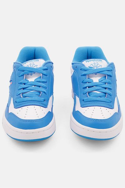 Reebok Kids Boy BB 4000 MU Lace Up Basketball Shoes, Light Blue/ White