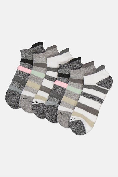 CLARKS Women 6 Pairs Brand Logo Chaussettes Socks, Multicolor