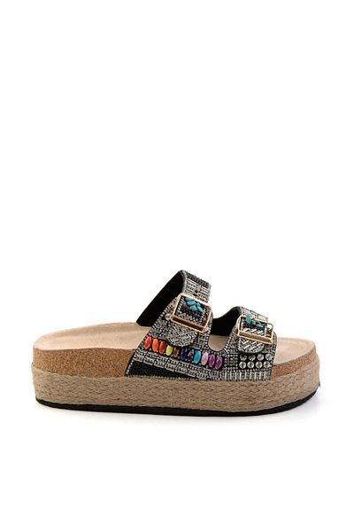 Bambi Black Women's Slippers K04678080487