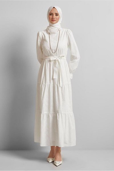Alvina Cotton Belt Dress 45707