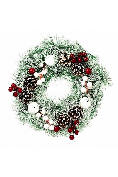 OEM Handmade Christmas Decoration, Decorative Wreath for Door