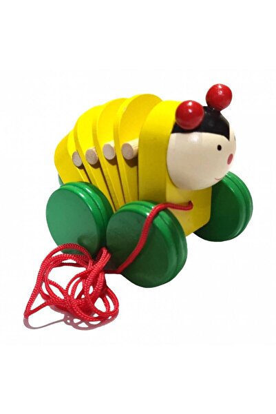 OEM Pull toy wooden bee, 11 cm