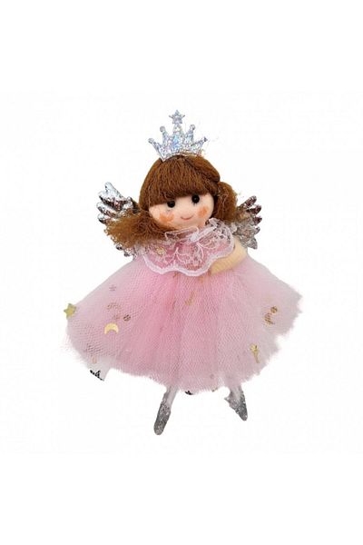 OEM Decoratiune pentru pomul de Craciun, balerina, 13 cm, roz
