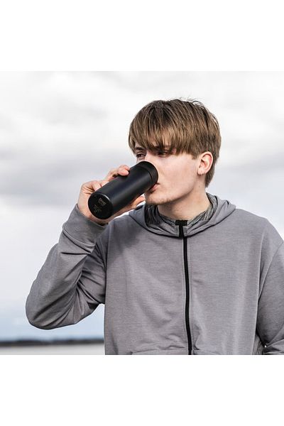 IKEA Insulated travel mug, black, 0.4 l