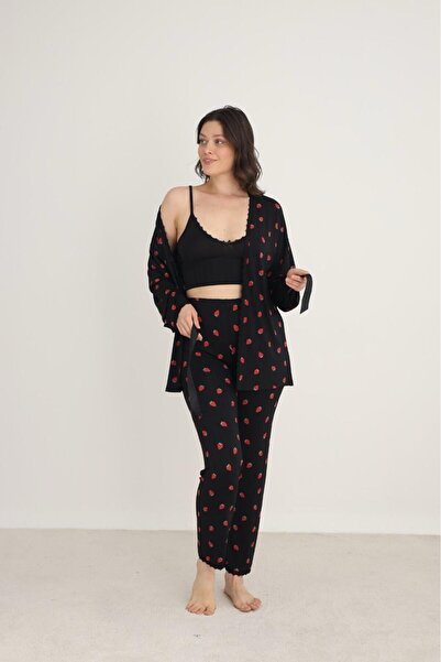 Mihra R889 Black Women's Pajama Set