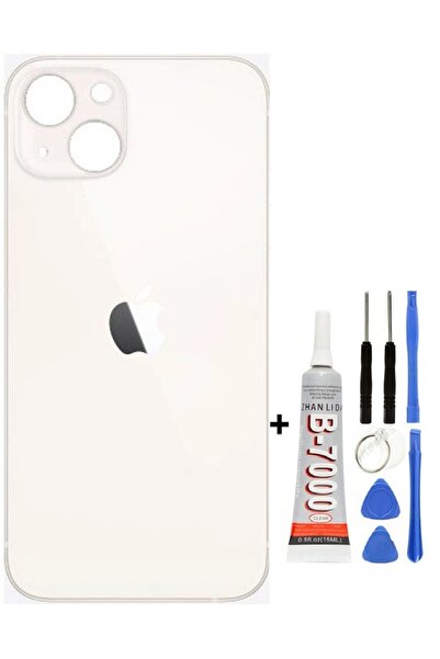 AXYA İphone 13 Arka Kapak Cam +Yapıştırıcı B700 + Tamir Seti Yıldız Işığı