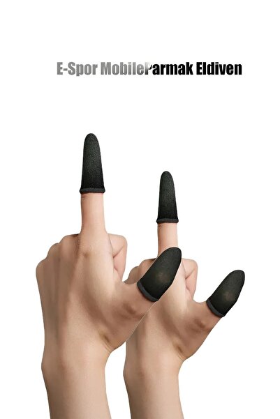 ExtremeGoodShop Pubg Parmaklık Eldiveni 2 Çift 4 Adet E-spor Mobile Parmak El...