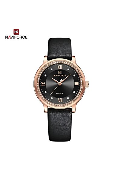 Naviforce Luxury Casual Men's Watch – Quartz, Waterproof, Leather Strap