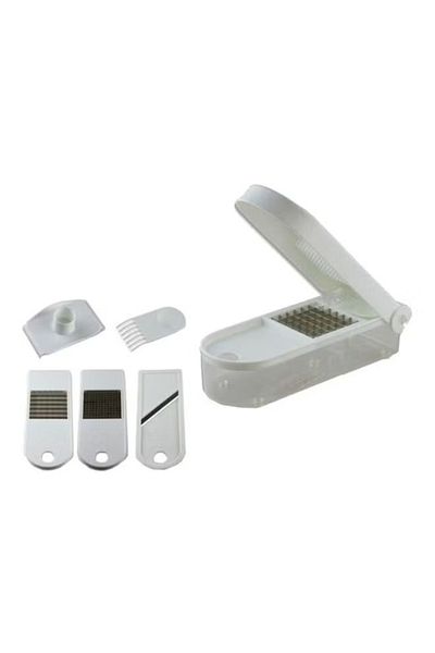 DLC 5-Piece Onion & Vegetable Slicer Set – Multi-Functional Kitchen Tool (White)