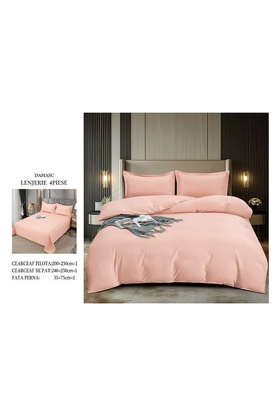 CHIRASO CHIRASO bedding set, DAMASK, Classic sheet 240x250cm, Duvet sheet 200x230cm and 2 pillowcases