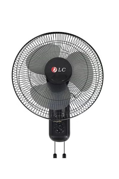 DLC Wall Fan 45W – Model 1640B Black, Silent Operation with Adjustable Speed