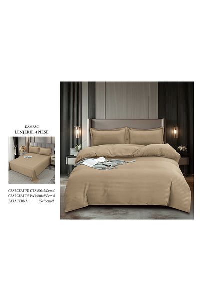 CHIRASO CHIRASO bedding set, DAMASK, Classic sheet 240x250cm, Duvet sheet 200x230cm and 2 pillowcases