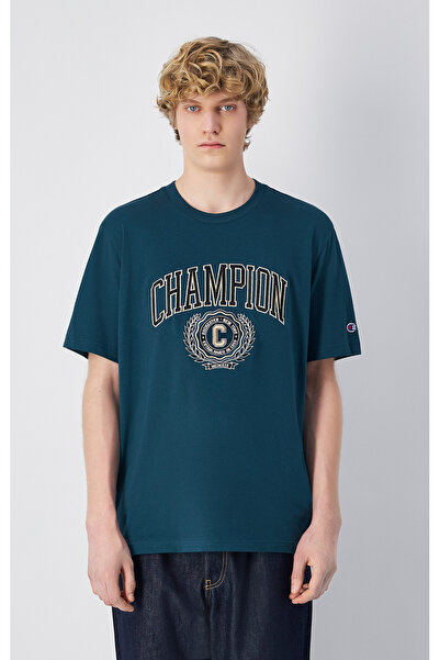 Champion Yearbook SS Tee Yeşil Erkek Tişört-221174-GS579