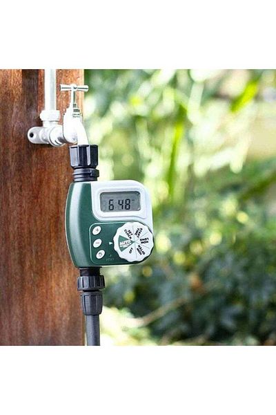 COOYA Automatic Water Sprinkler Timer，Watering & Irrigation Tools & Accessories， Green