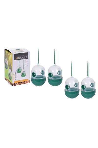 Progarden Set of 4 traps for wasps, bees, flies and insects, Progarden, plastic, green, cylinder