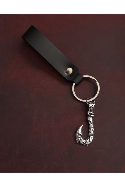 BSN Store Marine Hook Premium Figure Genuine Leather Keychain