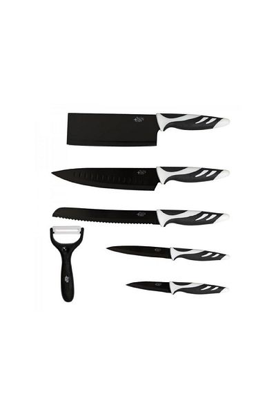 CECOTEC Professional knife set, Swiss, 6 pieces, black