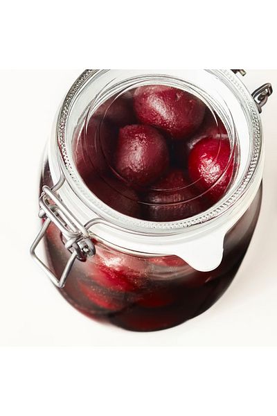 IKEA Jar with lid, clear glass, 1 l