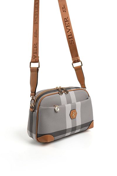 Silver Polo Silver & Polo Grey - A.Taba SP1094 Geantă crossbody pentru femei