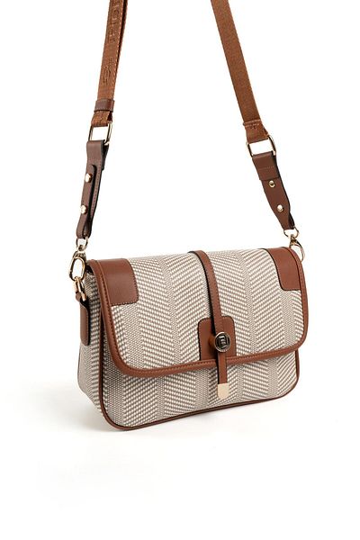 Silver Polo Silver & Polo Beige - Geantă de damă Tan SP1182